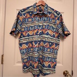Patagonia Men's Short-Sleeve Printed Button-Up Shirt Size M